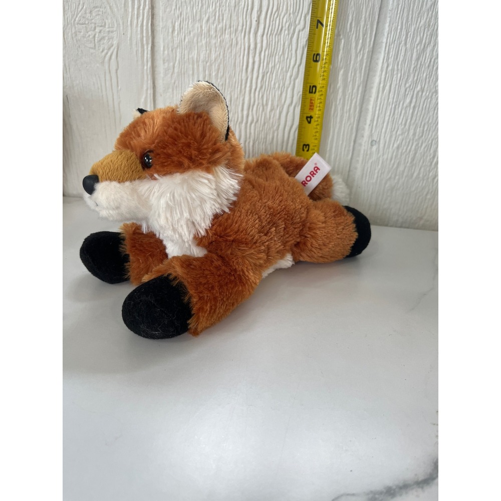 Aurora Plush Stuffed Animal‎ Toy Fox Realistic Orange White Black Cute